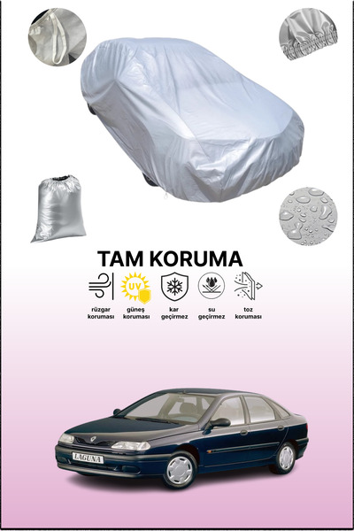 dokaca غطاء سيارة رمادي متوافق مع رينو لاجونا 1994 - 1998، غطاء سيارة، غطاء واقي