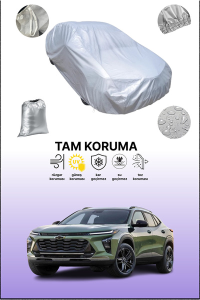 dokaca غطاء سيارة رمادي متوافق مع شيفروليه تراكر، غطاء سيارة، غطاء واقي