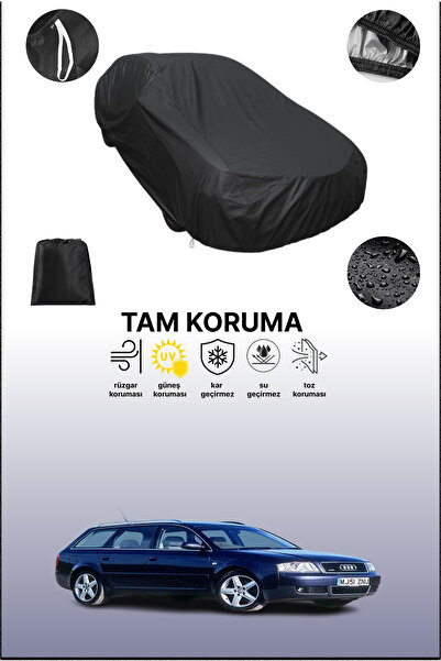 dokaca غطاء سيارة متوافق مع أودي A6 أفانت 2001 - 2004 باللون الأسود، غطاء واق...