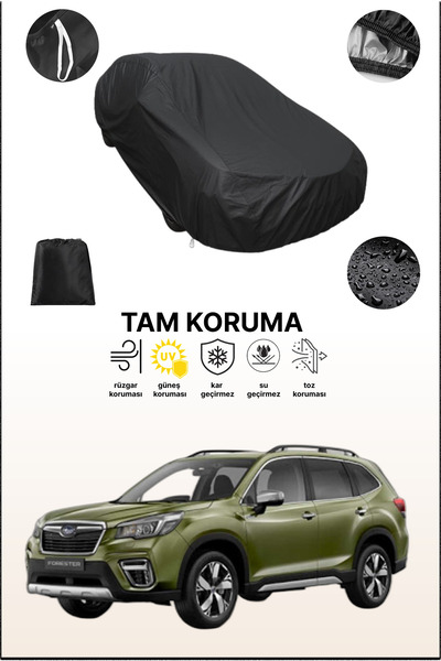 dokaca غطاء سيارة أسود متوافق مع سوبارو فورستر 1، غطاء واقي، غطاء سيارة