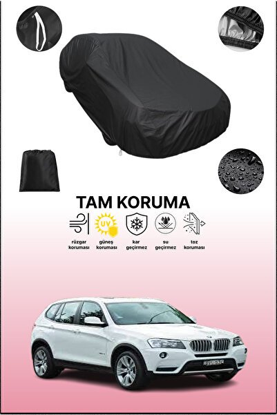 dokaca غطاء سيارة متوافق مع بي إم دبليو إكس3 (إف25) 2010 - 2013، غطاء واقي، غطاء سيارة أسود