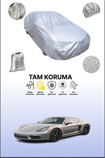 dokaca غطاء سيارة متوافق مع سيارة بورش 718 كايمان باللون الرمادي، غطاء سيارة،...