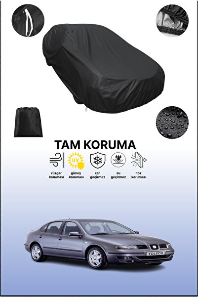 dokaca غطاء سيارة متوافق مع سيات توليدو 1999 - 2004، غطاء واقي، غطاء سيارة أسود