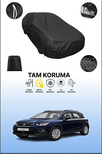 dokaca غطاء سيارة متوافق مع سيات أرونا 2017 - 2021، غطاء واقي، غطاء سيارة أسود