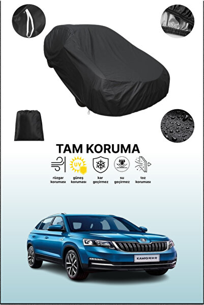 dokaca غطاء سيارة متوافق مع سكودا كاميك 2018 - 2021 باللون الأسود، غطاء واقي،...