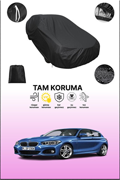 dokaca غطاء سيارة متوافق مع بي إم دبليو الفئة الأولى ثلاثي الأبواب (F21) 2015 - 2017، غطاء واقي، غطاء سيارة أسود
