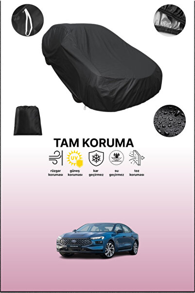 dokaca غطاء سيارة متوافق مع فورد توروس 8 باللون الأسود، غطاء واقي، غطاء سيارة