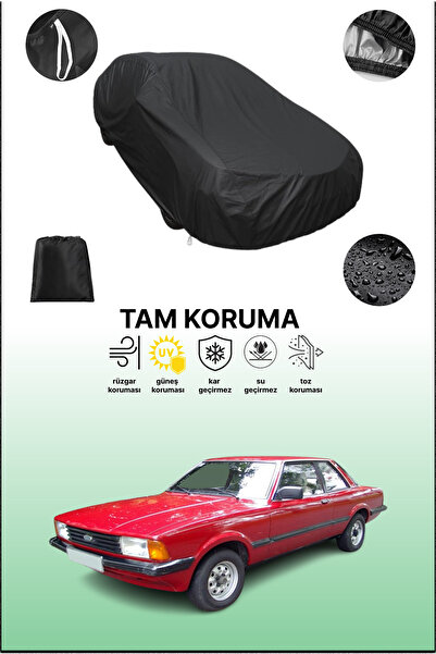 dokaca غطاء سيارة متوافق مع فورد تاونوس باللون الأسود، غطاء واقي، غطاء سيارة