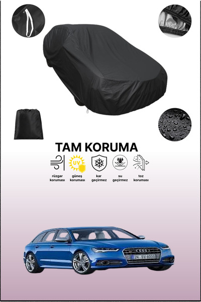 dokaca غطاء سيارة متوافق مع أودي S6 أفانت 2014 - 2019 باللون الأسود، غطاء واق...