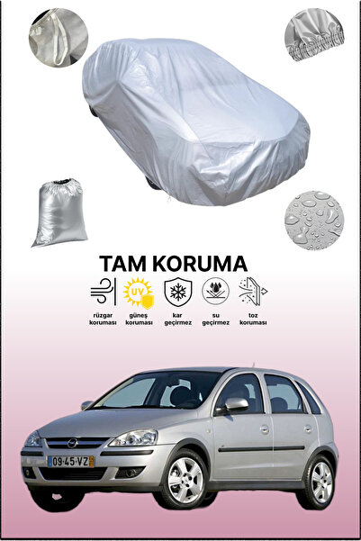 dokaca غطاء سيارة رمادي متوافق مع أوبل كورسا ذات 5 أبواب من 2000 إلى 2003، غطاء سيارة، غطاء واقي