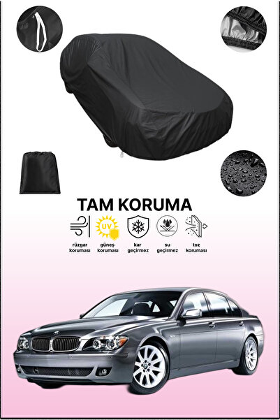 dokaca غطاء سيارة متوافق مع سيارات بي إم دبليو الفئة السابعة باللون الأسود، غطاء واقي، غطاء سيارة