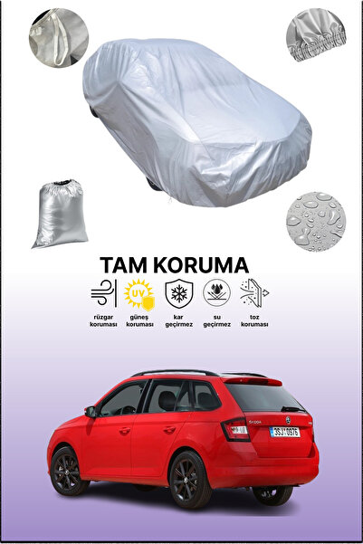 dokaca غطاء سيارة متوافق مع سكودا فابيا كومبي 2014 - 2018، غطاء سيارة، غطاء واقي