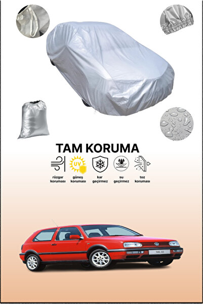 dokaca غطاء سيارة رمادي لفولكس فاجن جولف III ثلاثي الأبواب 1991 - 1997، متواف...