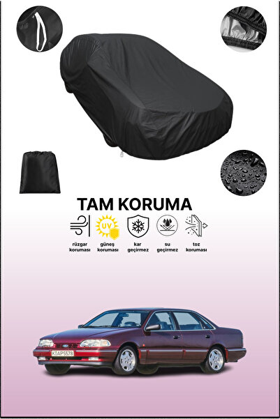 dokaca غطاء سيارة متوافق مع فورد سكوربيو 1 باللون الأسود، غطاء واقي، غطاء سيارة