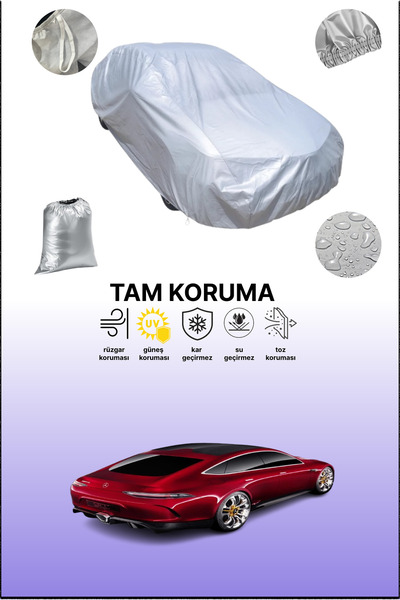 dokaca غطاء سيارة مرسيدس-بنز AMG GT ذو 4 أبواب باللون الرمادي، غطاء سيارة متو...