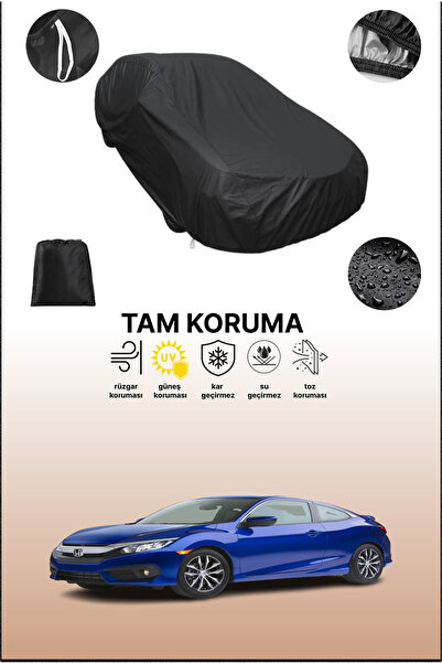 dokaca غطاء سيارة متوافق مع سيارة هوندا سيفيك 9 كوبيه باللون الأسود، غطاء واقي، غطاء سيارة