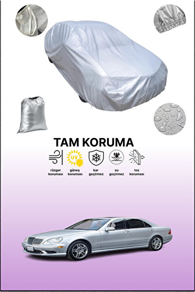 dokaca Gray Mercedes S 55 Amg (W220) 2002 - 2005 Compatible Auto Tarpaulin, C...