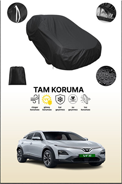 dokaca غطاء سيارة متوافق مع فينفاست Vf 6 باللون الأسود، غطاء واقي، غطاء سيارة
