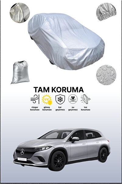 dokaca غطاء سيارة رمادي متوافق مع مرسيدس-بنز EQE SUV، غطاء سيارة، غطاء واقي
