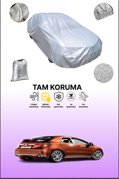 dokaca غطاء سيارة رمادي متوافق مع هوندا سيفيك ذات 5 أبواب موديلات 2008 - 2011...