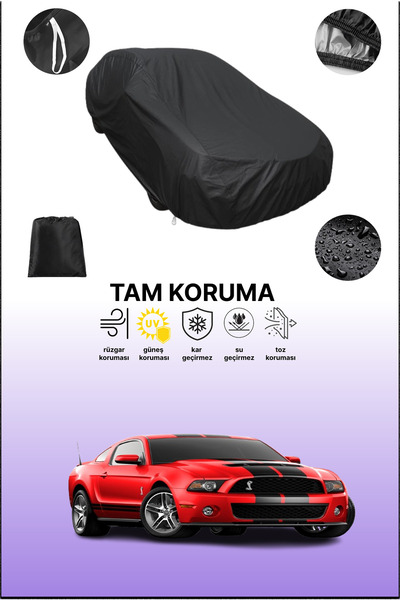 dokaca غطاء سيارة متوافق مع فورد موستانج شيلبي GT500 2012 - 2015 باللون الأسو...