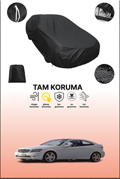 dokaca غطاء سيارة متوافق مع مرسيدس سي إل سي (دبليو203) 2008 - 2011، غطاء واقي، غطاء سيارة أسود