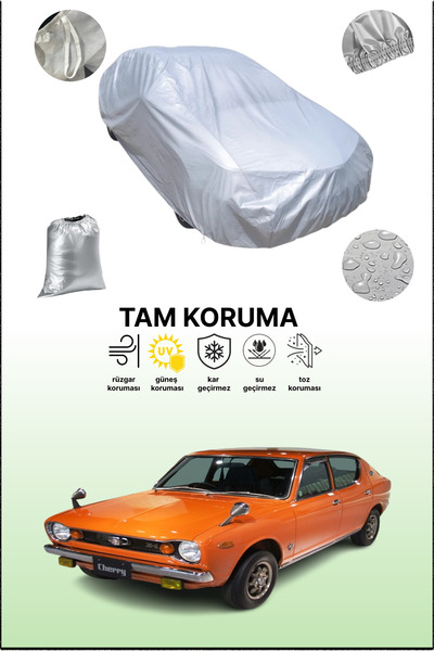 dokaca غطاء سيارة رمادي متوافق مع نيسان تشيري هاتشباك، غطاء سيارة، غطاء واقي