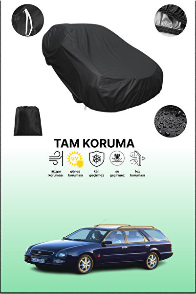 dokaca غطاء سيارة متوافق مع فورد سكوربيو 2 تورنييه، غطاء واقي، غطاء سيارة أسود