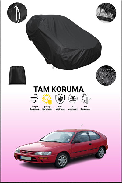 dokaca غطاء سيارة أسود متوافق مع تويوتا كورولا كومباكت 7، غطاء واقي، غطاء سيارة