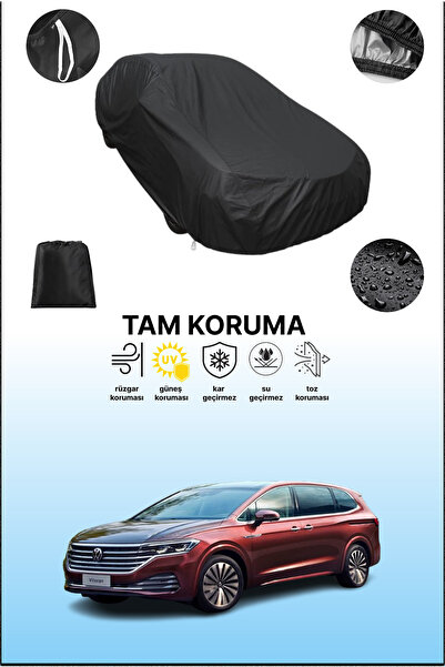 dokaca غطاء سيارة فولكس فاجن فيلوران أسود متوافق، غطاء واقي، غطاء سيارة