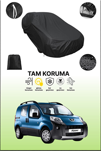 dokaca غطاء سيارة متوافق مع سيارة بيجو بيبر تيبي باللون الأسود، غطاء واقي، غط...