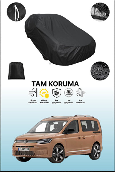 dokaca غطاء سيارة أسود متوافق مع فولكس فاجن كادي، غطاء واقي، غطاء سيارة