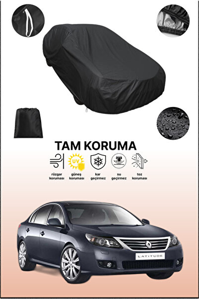 dokaca غطاء سيارة متوافق مع رينو لاتيتود باللون الأسود، غطاء واقي، غطاء سيارة