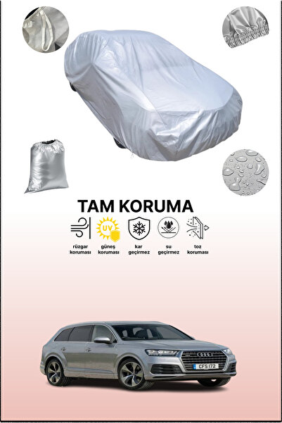 dokaca Gray Audi Q7 2015 - 2019 Compatible Auto Tarpaulin, Car Tarpaulin, Pro...