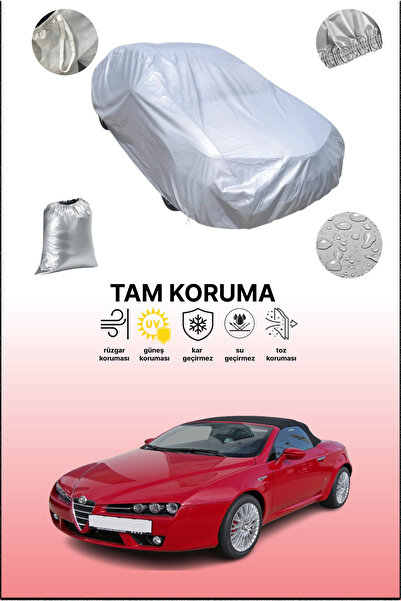 dokaca غطاء سيارة رمادي متوافق مع ألفا روميو سبايدر، غطاء سيارة، غطاء واقي