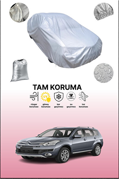 dokaca غطاء سيارة رمادي متوافق مع سيتروين سي-كروسير، غطاء سيارة، غطاء واقي