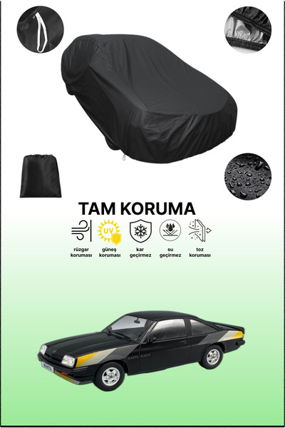 dokaca غطاء سيارة متوافق مع أوبل مانتا بي، غطاء واقي، غطاء سيارة أسود
