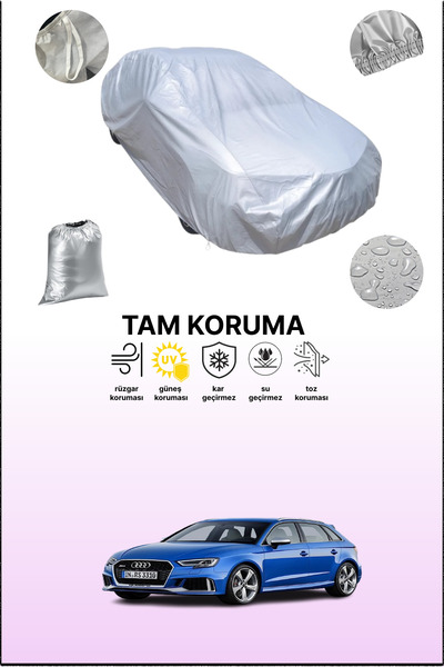 dokaca غطاء سيارة رمادي متوافق مع أودي آر إس 3 سبورتباك 2017 - 2021، غطاء سيارة، غطاء واقي