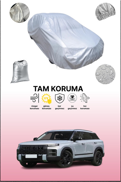 dokaca غطاء سيارة رمادي متوافق مع شيري تانسو 06، غطاء سيارة، غطاء واقي