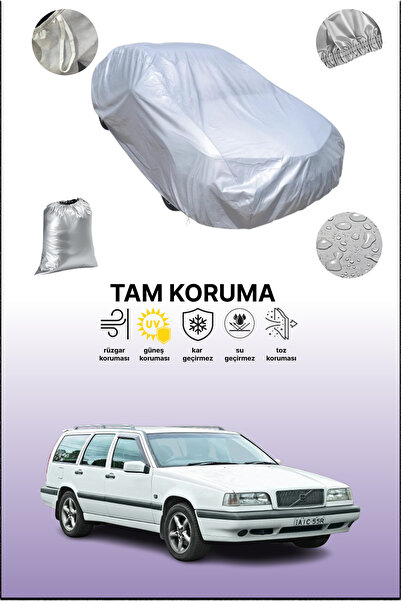 dokaca Gray Volvo 850 Estate 1993 - 1997 Compatible Auto Tarpaulin, Car Tarpa...