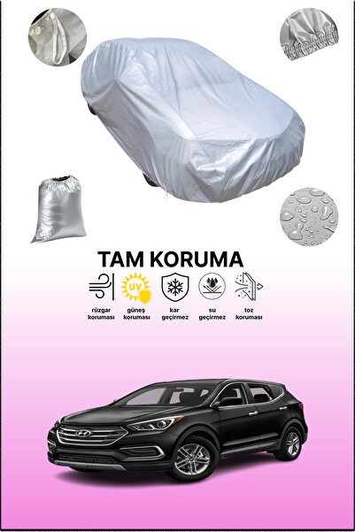 dokaca غطاء سيارة رمادي متوافق مع هيونداي سانتا في 4، غطاء سيارة، غطاء واقي
