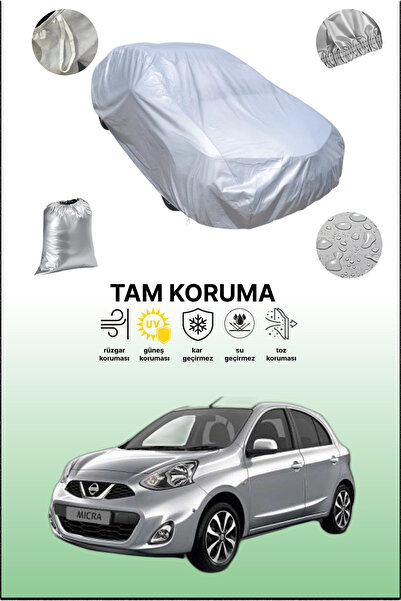 dokaca غطاء سيارة رمادي متوافق مع نيسان ميكرا، غطاء سيارة، غطاء واقي