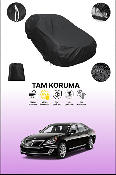 dokaca غطاء سيارة متوافق مع هيونداي إيكوس باللون الأسود، غطاء واقي، غطاء سيارة