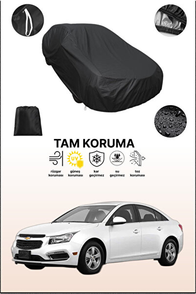 dokaca غطاء سيارة متوافق مع سيارة شيفروليه كروز سيدان باللون الأسود، غطاء واق...