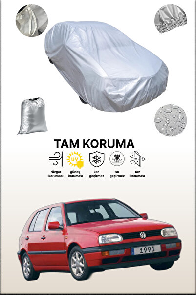 dokaca غطاء سيارة رمادي متوافق مع فولكس فاجن جولف 3، غطاء سيارة، غطاء واقي