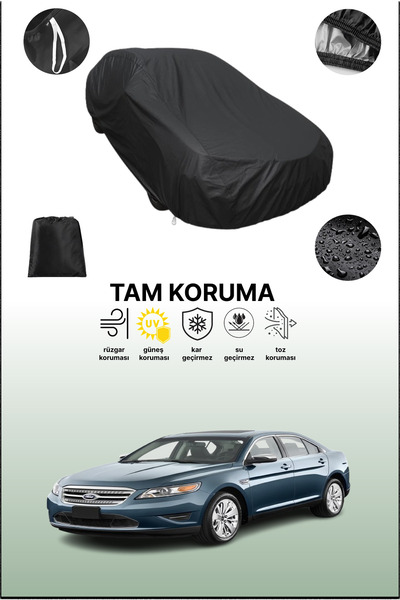 dokaca غطاء سيارة متوافق مع فورد توروس 2010 - 2013 باللون الأسود، غطاء واقي، ...