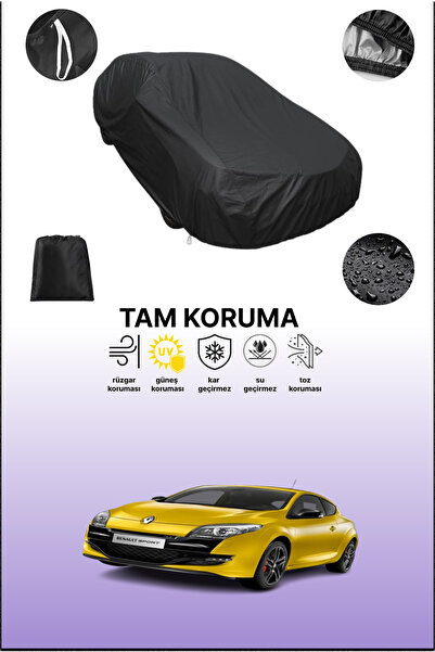 dokaca Black Renault Megane Rs Coupe 2018 - 2021 Compatible Car Tarpaulin, Pr...