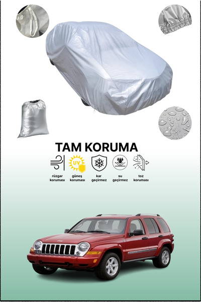 dokaca غطاء سيارة رمادي متوافق مع جيب شيروكي/ليبرتي 2001 - 2005، غطاء سيارة، ...