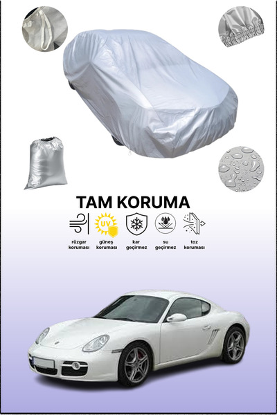 dokaca غطاء سيارة رمادي متوافق مع بورش كايمان إس (987) 2005 - 2008، غطاء سيار...