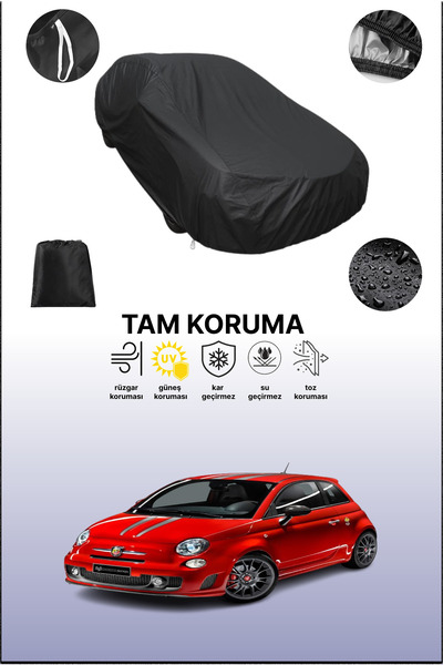 dokaca غطاء سيارة متوافق مع فيات 500 أبارث 695 تريبيوتو فيراري 2009 - 2021، غ...